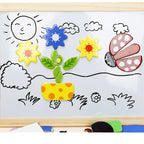 DrawPlay Board - Creative Wooden Magnetic Blackboard