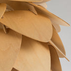 Handcrafted Wooden Pine Cone Pendant Light