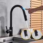 SmartTouch | Kitchen Faucet with Touch Sensor and Pull-Out Spray Head – Brushed Nickel