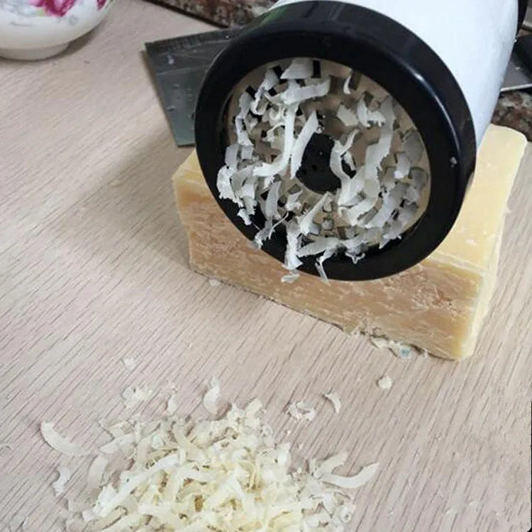 Stainless Steel Cheese Grater GRATEVO DuoCut | Including 2 Cutting Inserts | Robust Cheese Slicer & Vegetable Grater