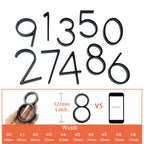Large modern metal house number address accessory