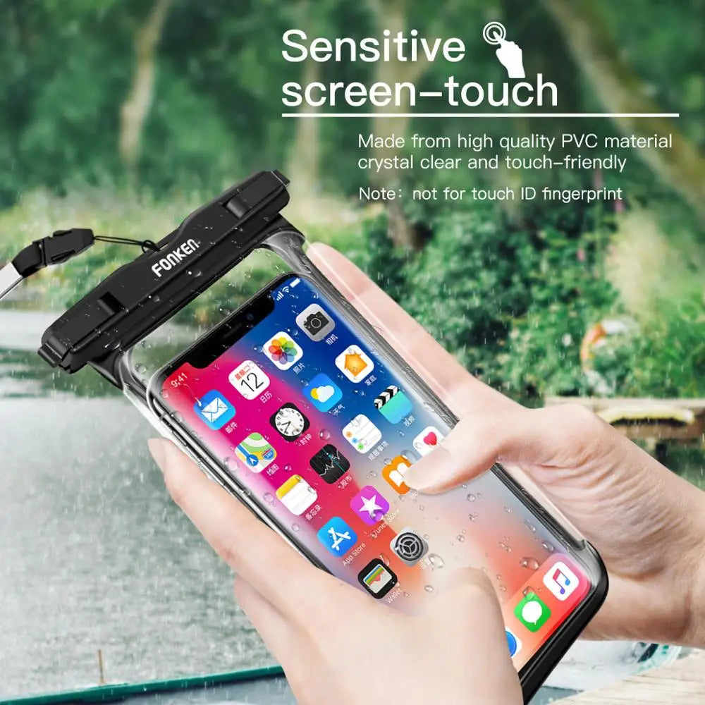 Waterproof Smartphone Case DryVault | Full View Design | Side Accessible | With Carrying Strap