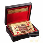24K Gold Plated Playing Card with Wood - Style Box