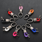Braided loop keychain for car keys