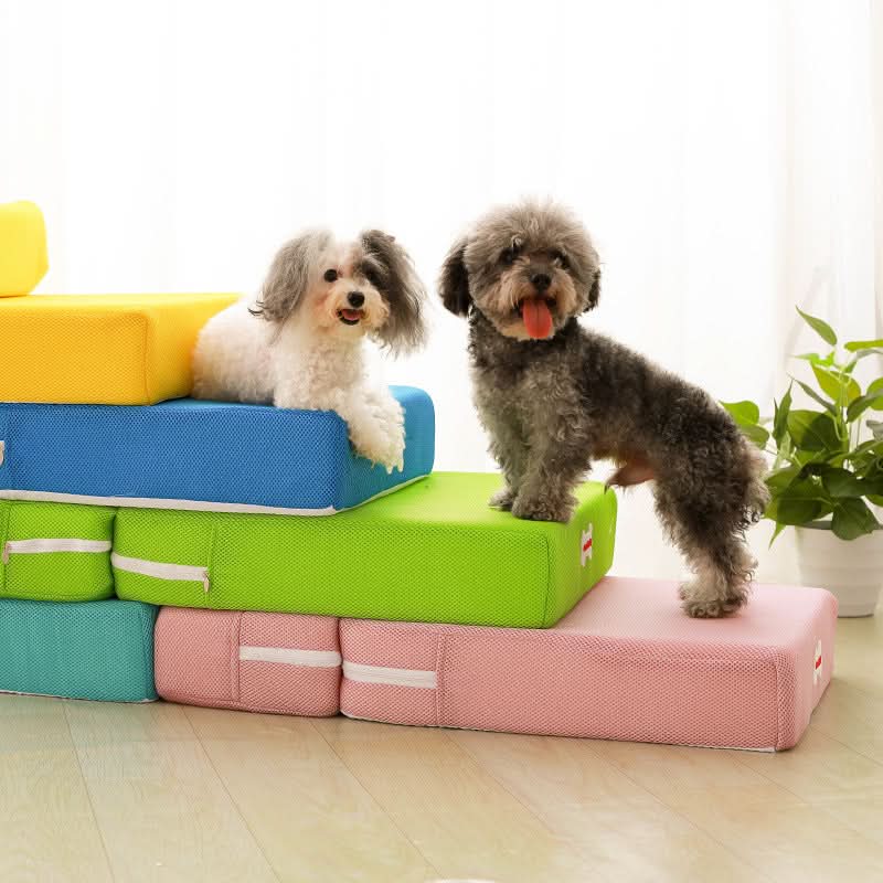 Luxury dog steps for safe access to couch & bed