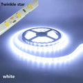 Waterproof 5M LED strip light in warm and cool white