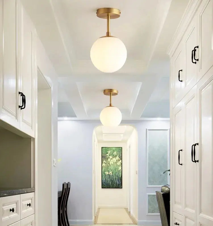 Elegant ball ceiling lamp with LED bulb for your chic space