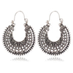 Elegant Tibetan Filigree Earrings made of High-Quality Real Silver!