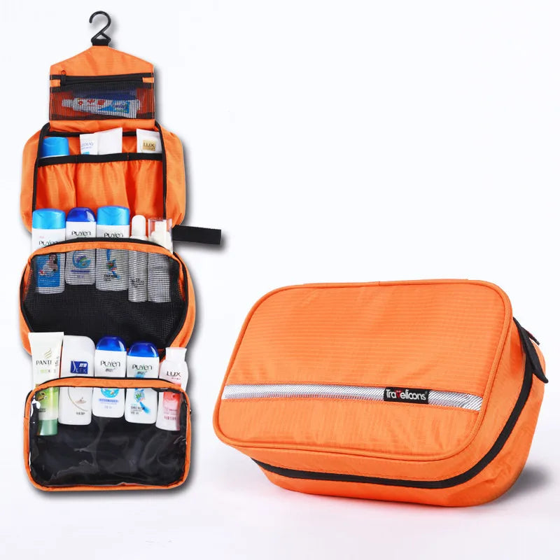 Travelior MaxPack Large Waterproof Toiletry Bag for Men and Women with Spacious Storage