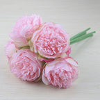 Large Peony Silk Flower Bouquet Set