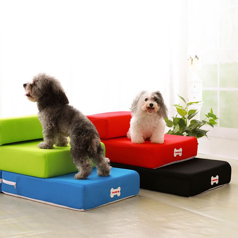 Luxury dog steps for safe access to couch & bed
