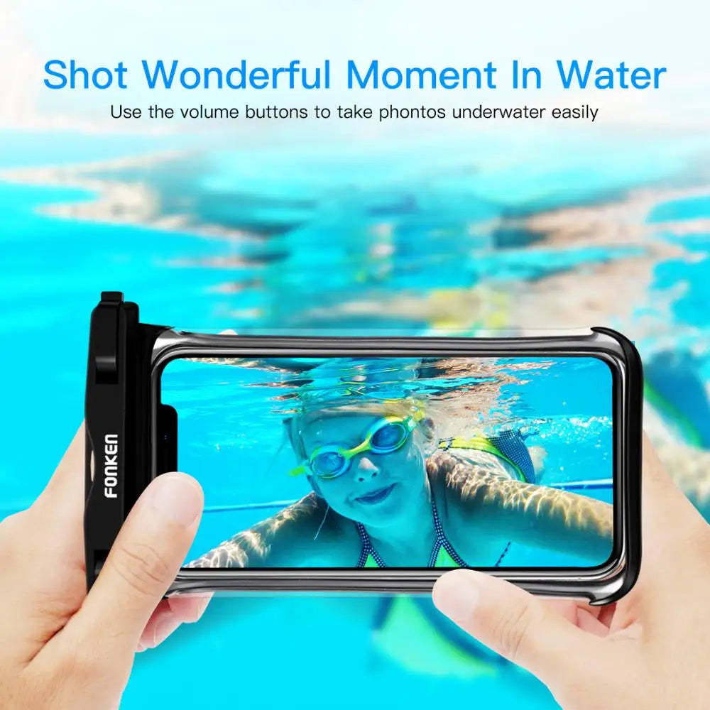 Waterproof Smartphone Case DryVault | Full View Design | Side Accessible | With Carrying Strap