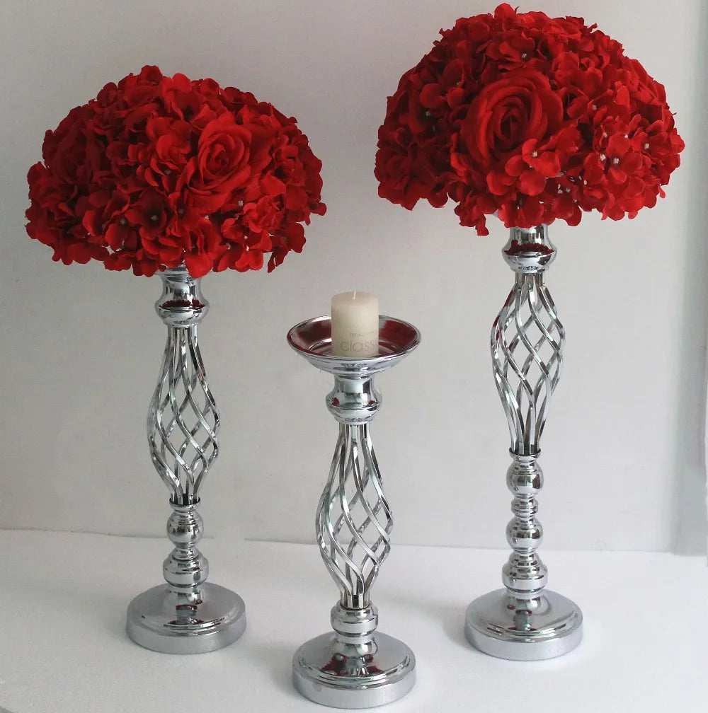 Elegant Candle Holder Set with Metal Stand