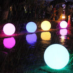 Weatherproof Round LED Garden Light with 16 Colors and Remote Control - Perfect for Garden, Porch & Party