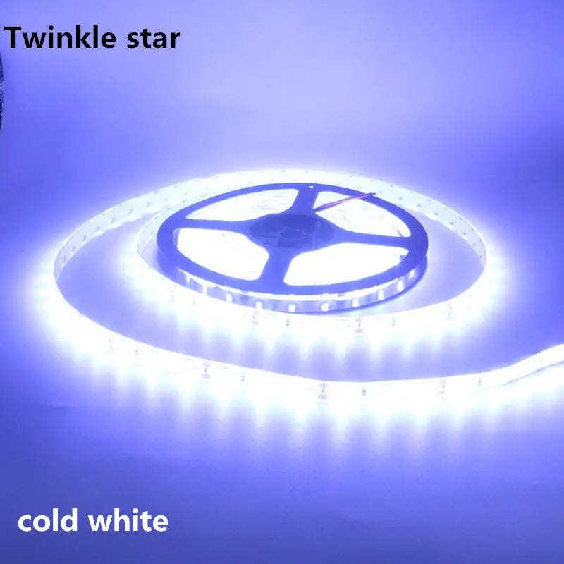 Waterproof 5M LED strip light in warm and cool white