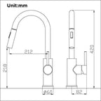 Pull-out Kitchen Faucet with Touch Control and Sensor Function
