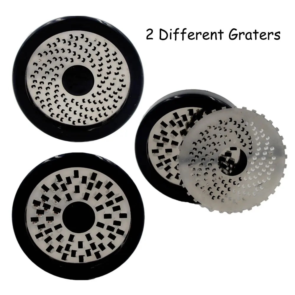 Stainless Steel Cheese Grater GRATEVO DuoCut | Including 2 Cutting Inserts | Robust Cheese Slicer & Vegetable Grater