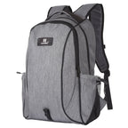 HAWEEL Outdoor Portable Canvas Double Shoulder Laptop Backpack (Gray)