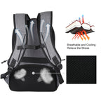 HAWEEL Outdoor Portable Canvas Double Shoulder Laptop Backpack (Gray)