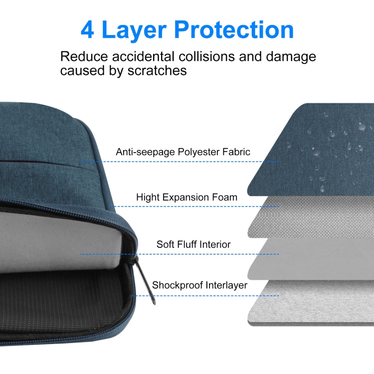 HAWEEL 33.0 cm Sleeve Case Zipper Briefcase Laptop Bag for Macbook, Samsung, Lenovo Thinkpad, Sony, DELL Alienware, CHUWI, ASUS, HP, 13 inch - 13.5 inch Laptops (Navy Blue)