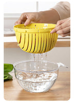 Double Layer Quick Drainer Basket