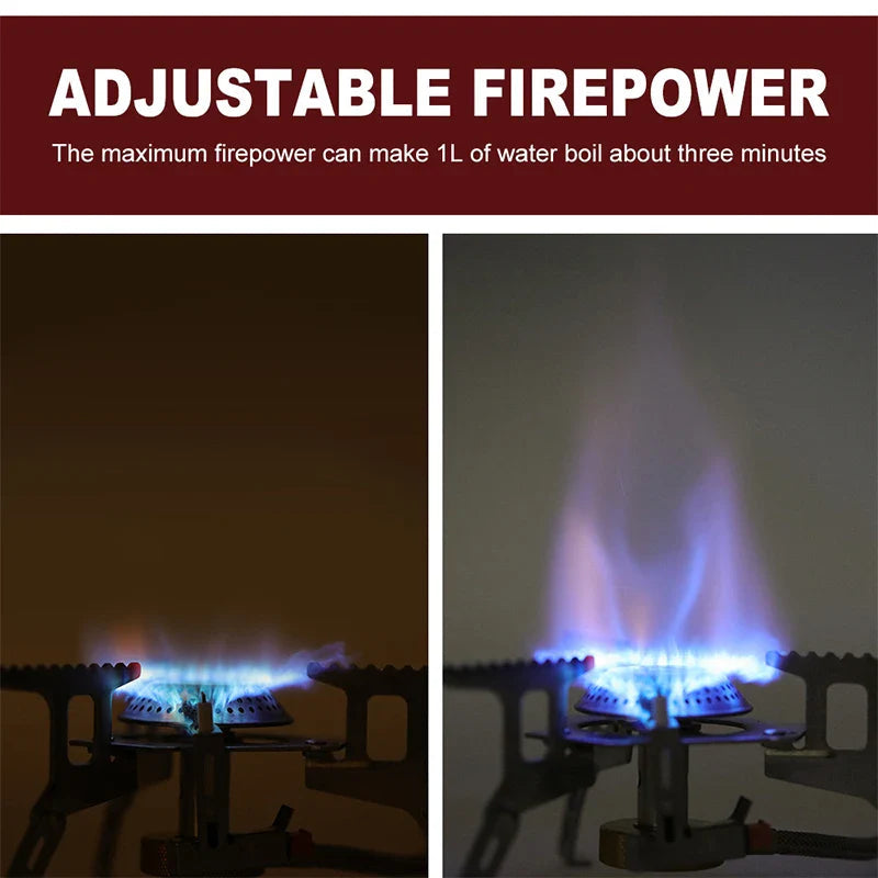 FlameTrek Gas Stove | Compact & Powerful | For Outdoor, Camping & Trekking | Includes Transport Box
