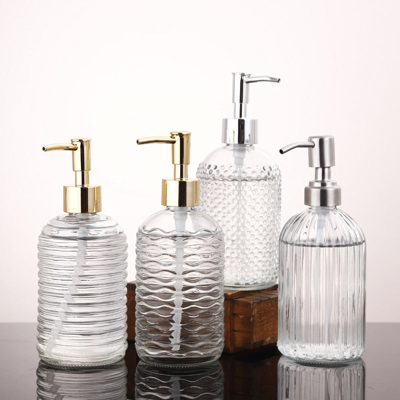 Glass Liquid Soap Dispenser