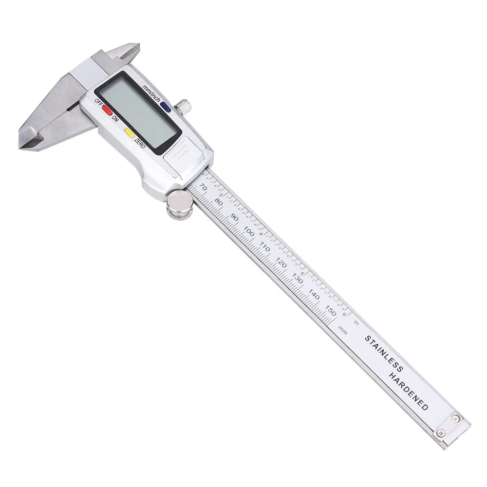 Precivio Digital Caliper made of Stainless Steel | 15 cm Measuring Range | Precision Measuring Device with LCD Display | ±0.03 mm Accuracy