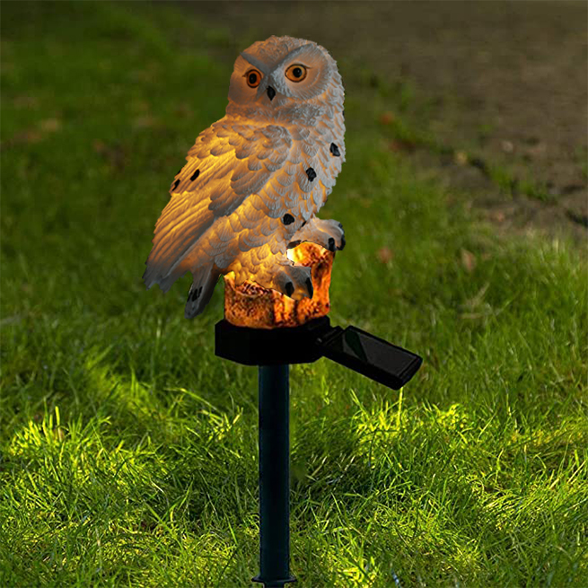 Solar Garden Light Owl – LED Outdoor Light for Garden, Terrace and Balcony, weatherproof