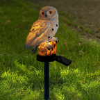 Solar Garden Light Owl – LED Outdoor Light for Garden, Terrace and Balcony, weatherproof