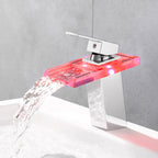 LED Brass Waterfall Modern Faucet