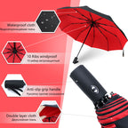 StormShield Automatic Umbrella – Windproof Storm Umbrella with Reversed Closing Mechanism