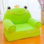 Foldable Kids Bench with Soft Velvet & Foam