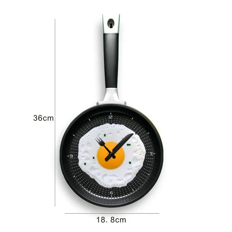 Omelette Pot-Shaped Wall Clock
