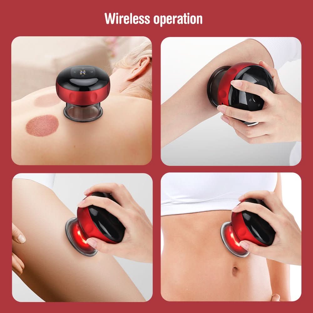 Electric cupping set for cellulite treatment & muscle relaxation