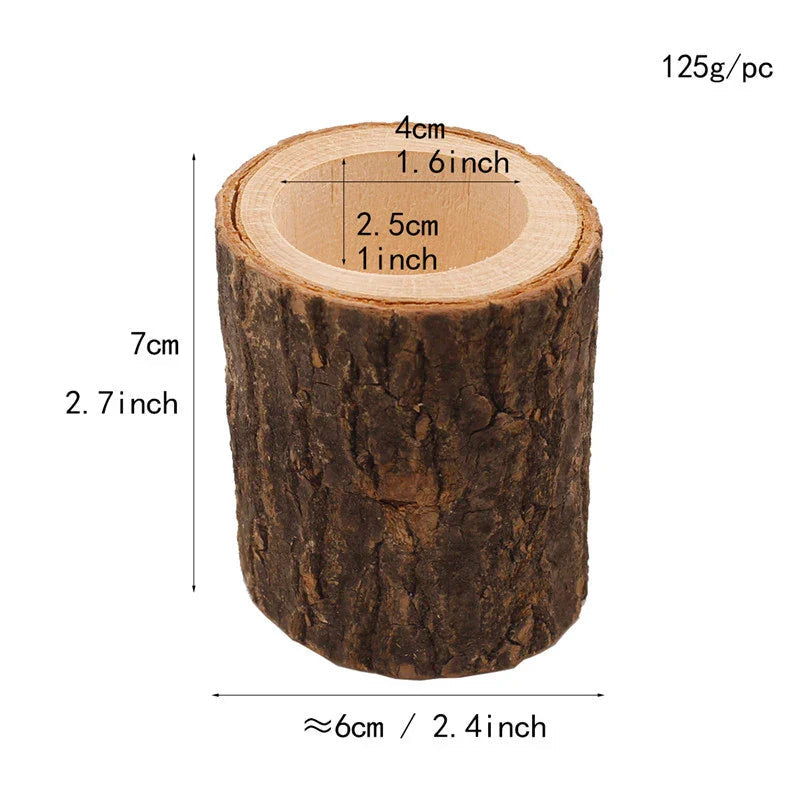 Wood Candle Holders