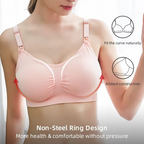 Seamless Plus Size Nursing Bra for Comfort and Support During Breastfeeding
