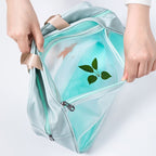 Waterproof Cosmetic Organizer Travel Bag with Wet-Dry Compartment