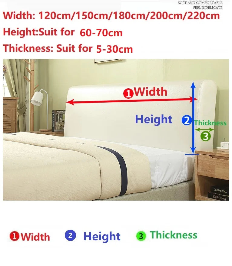 Plush Quilted Bed Headboard Protector