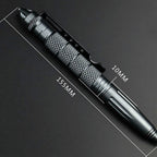 Tactical Survival Pen with Glass-Breaker Tip and Stainless Steel Handle