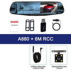 Dual Lens DashCam Vehicle Front and Rear Car Camera HD 1080P Video Recorder