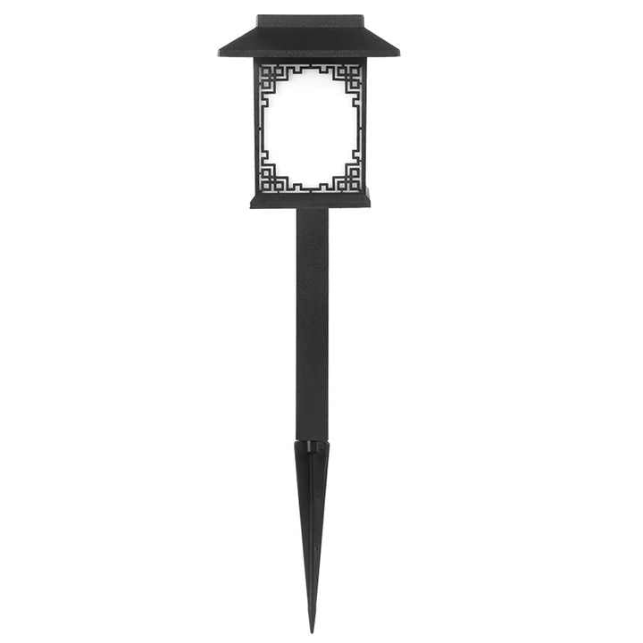 Solar LED Garden Lamp – Large Square Lamp with Warm Light and Dual Use
