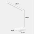 LED table lamp | Eye-friendly & dimmable | Touch control | USB charging function & phone holder