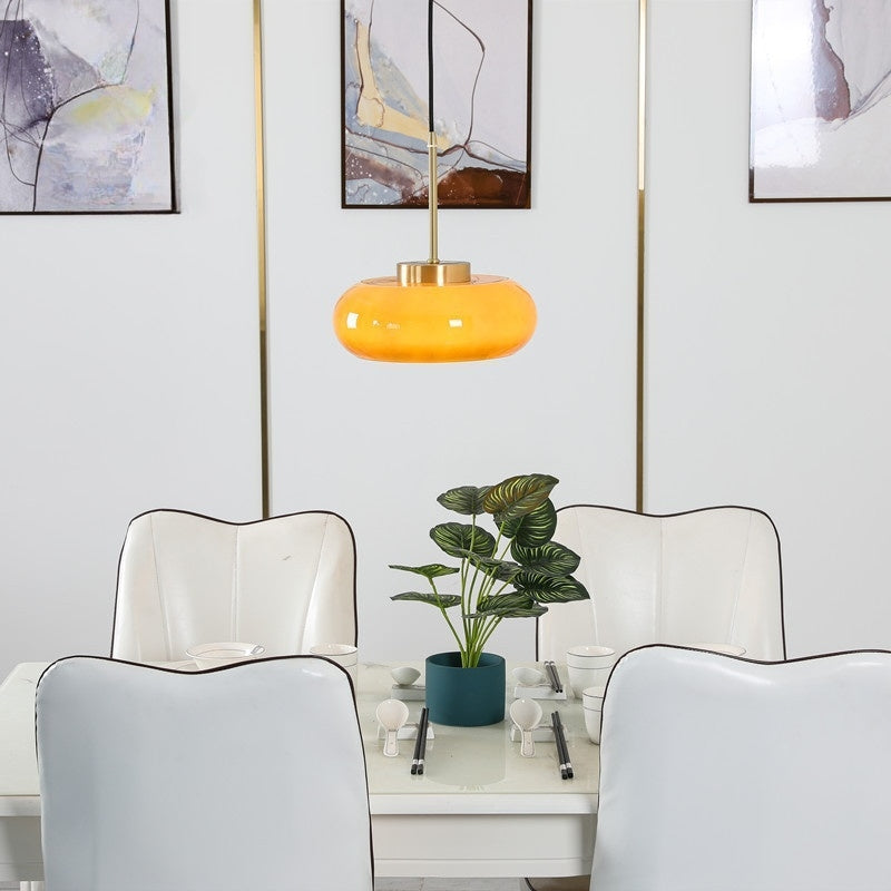 Hailie | Modern pendant light made of glass in bread shape