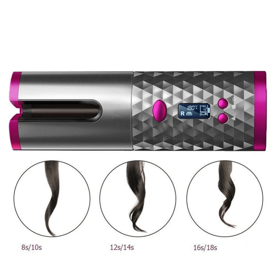 Cordless curling iron for shiny & healthy curls