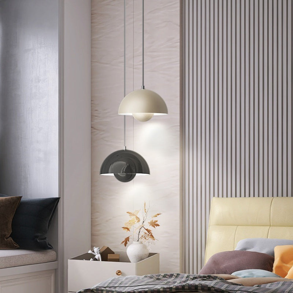 Half-Circle Colourful Chandelier – Modern Scandinavian Ceiling Light for Dining, Living & Office