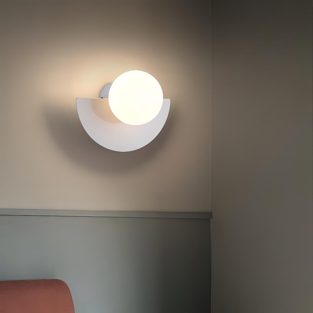 Half Moon Wall Light Black | LED Wall Lamp Indoor