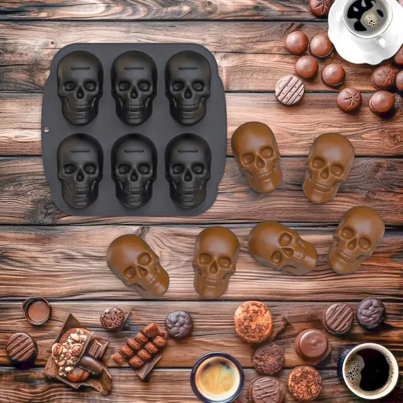 Halloween 3D Skull Cake Pan
