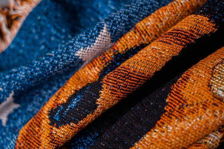 Halloween Cat Throw Blanket