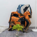 Halloween Cat Throw Blanket